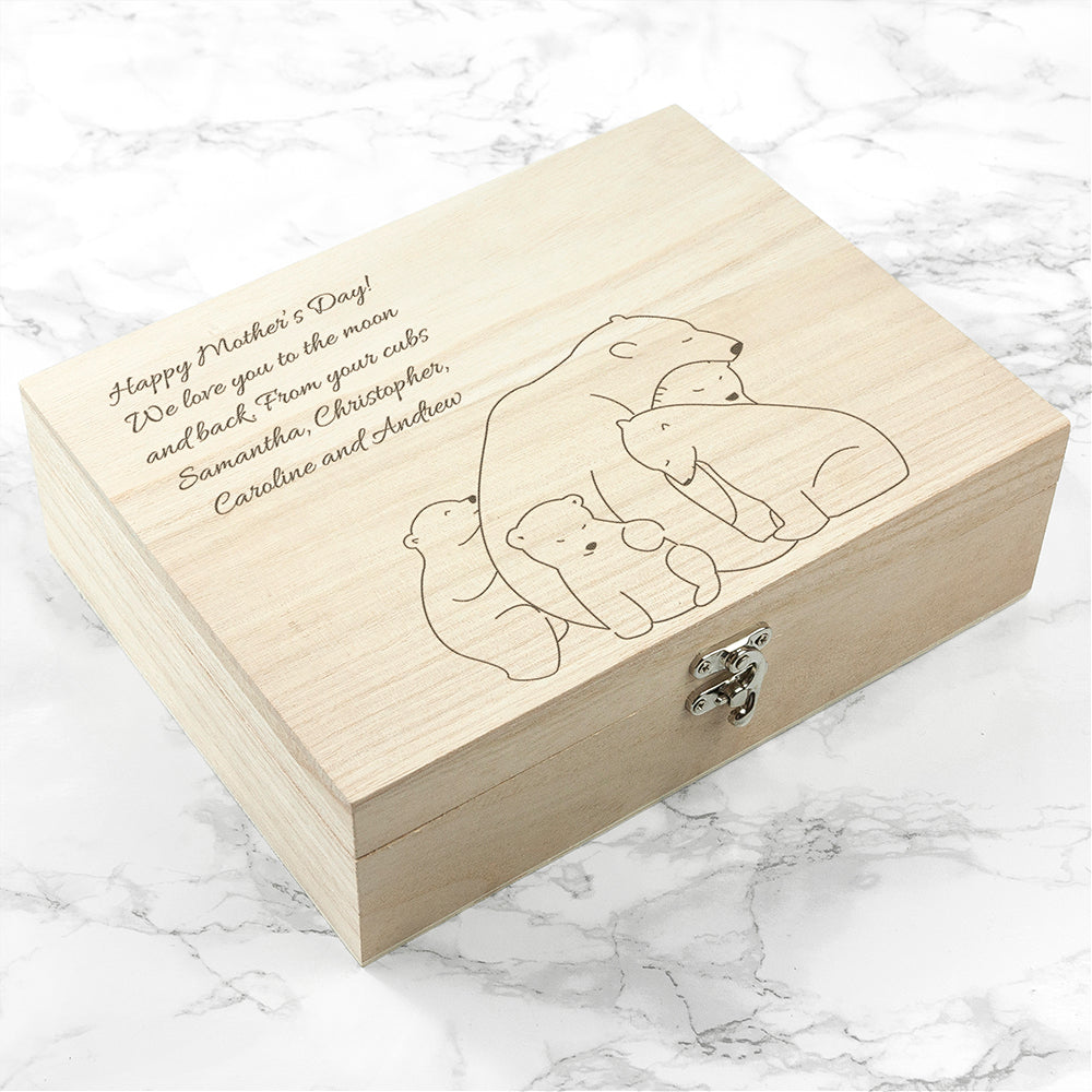 Personalised Mama Bear Tea Box