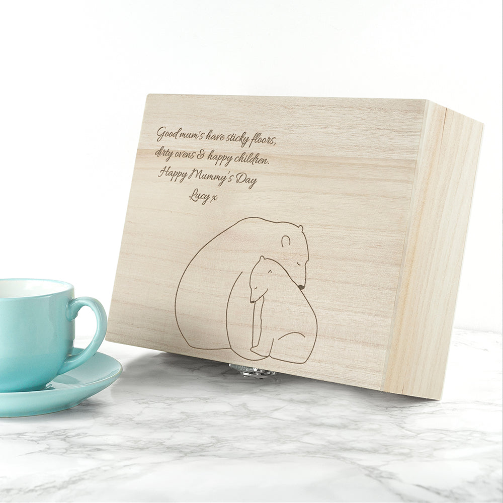 Personalised Mama Bear Tea Box