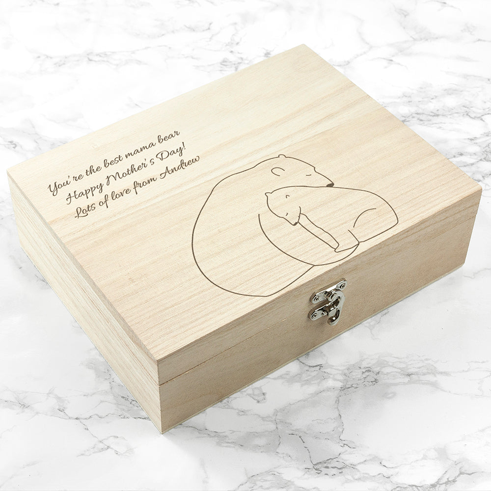 Personalised Mama Bear Tea Box