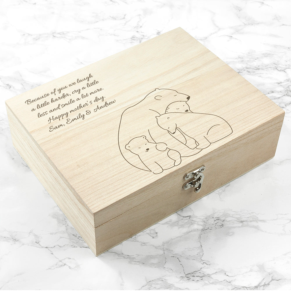 Personalised Mama Bear Tea Box