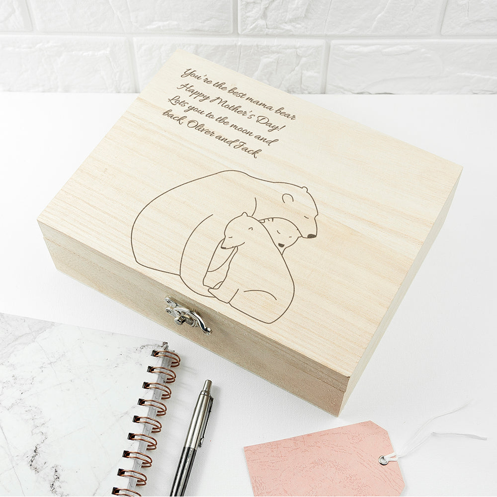 Personalised Mama Bear Tea Box