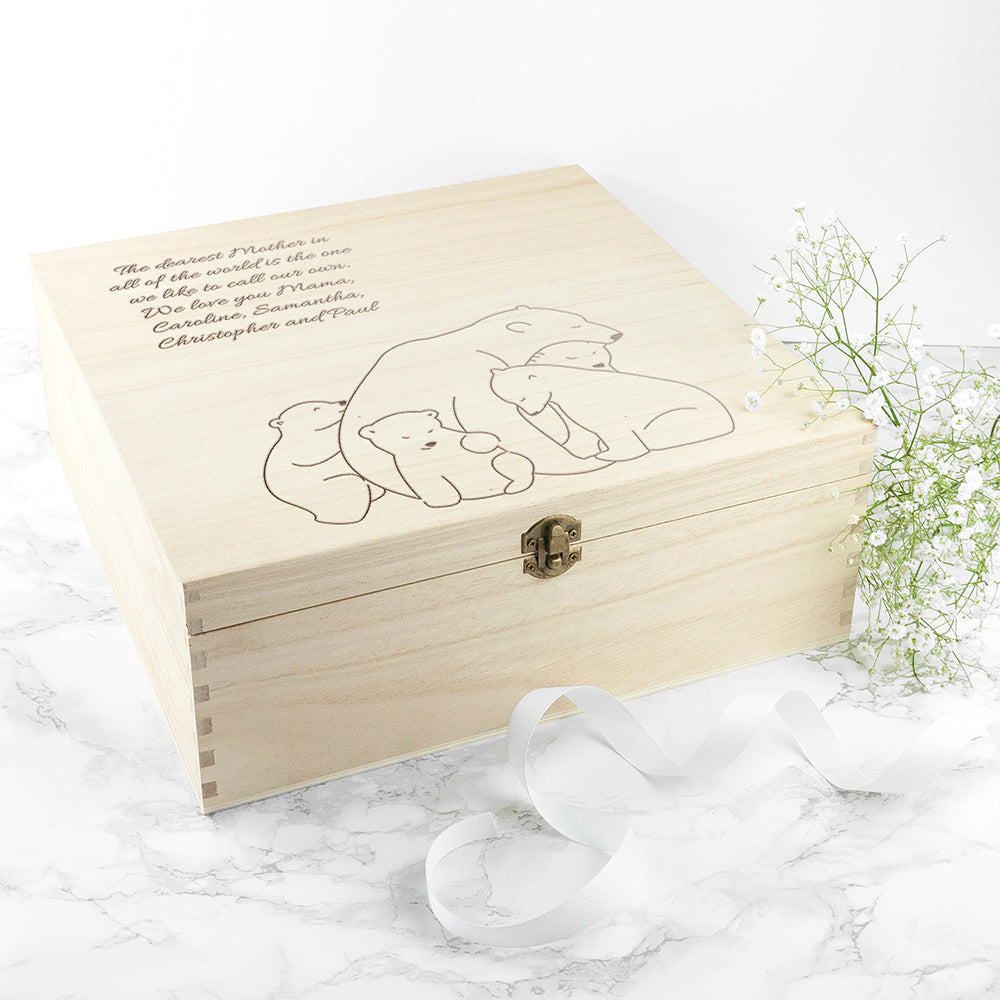 Personalised Mama Bear Keepsake Box