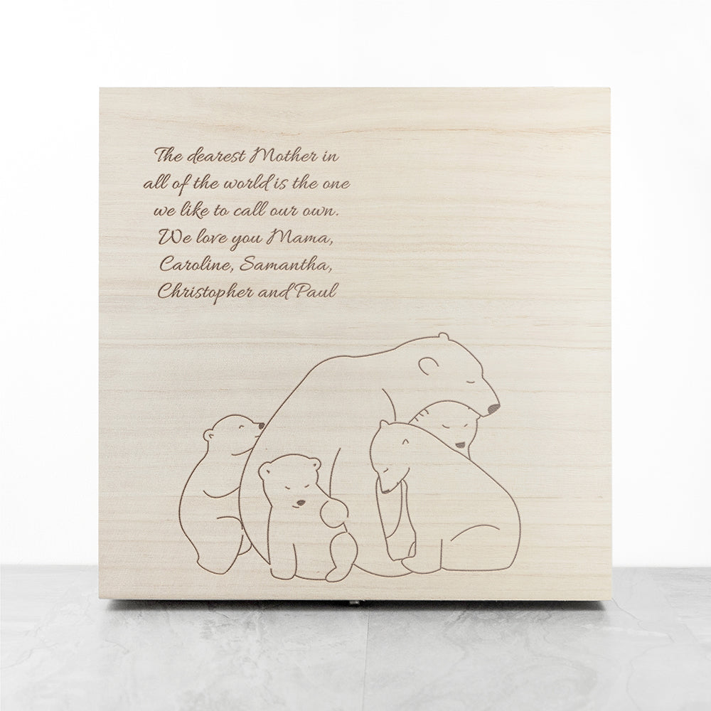 Personalised Mama Bear Keepsake Box
