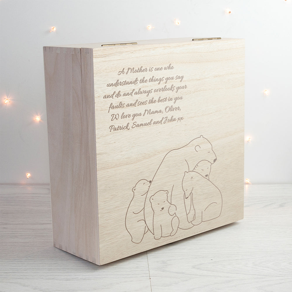 Personalised Mama Bear Keepsake Box