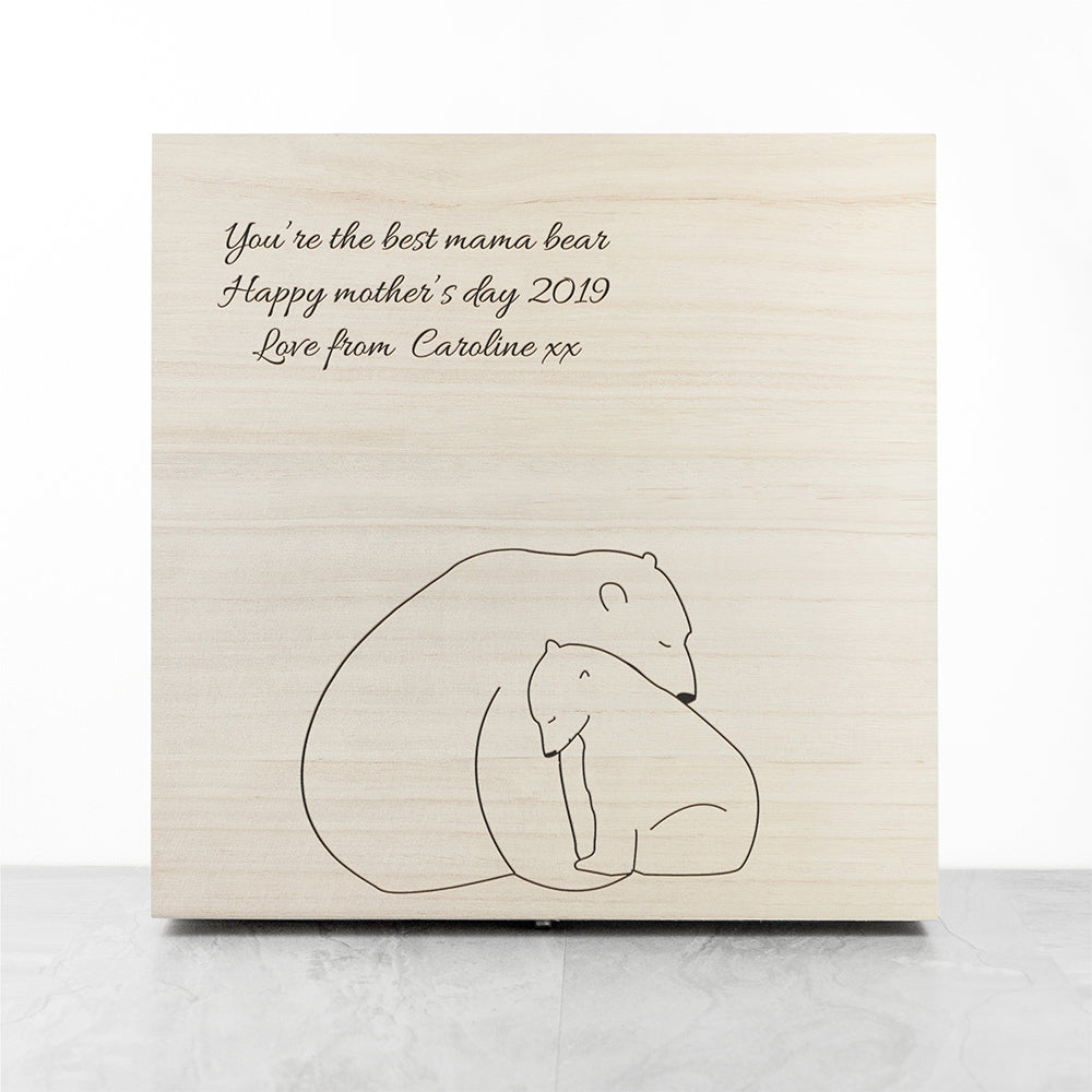 Personalised Mama Bear Keepsake Box