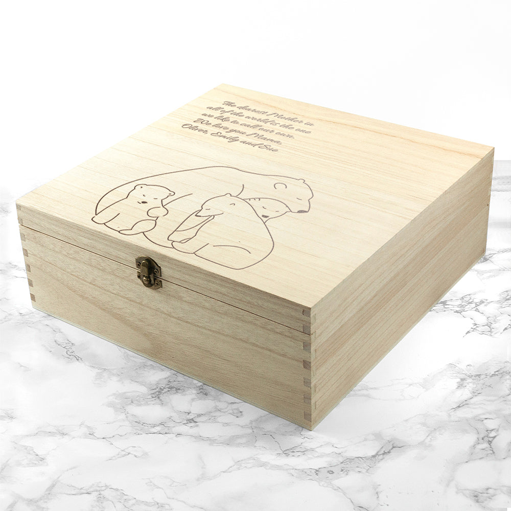 Personalised Mama Bear Keepsake Box