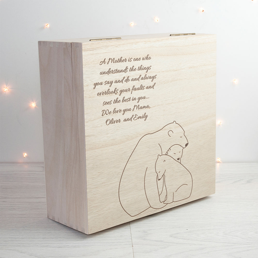 Personalised Mama Bear Keepsake Box