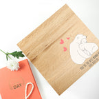 Personalised The Best Mama Bear Large Oak Photocube Box