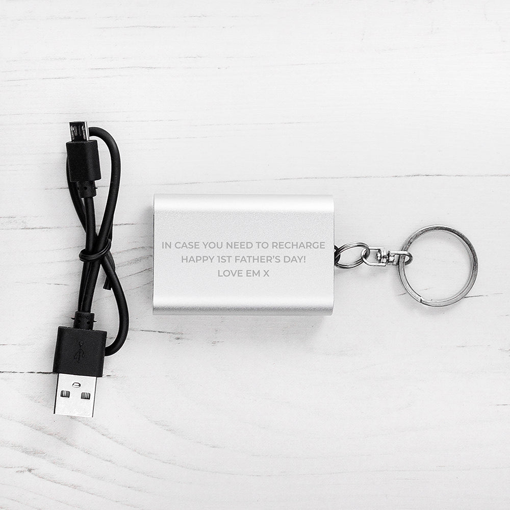 Emergency Personalised Miniature Powerbank Keyring