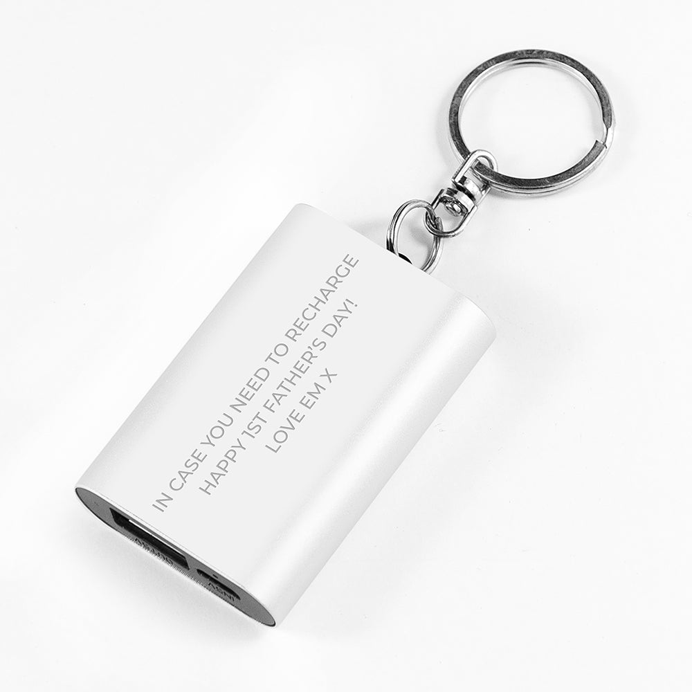 Emergency Personalised Miniature Powerbank Keyring