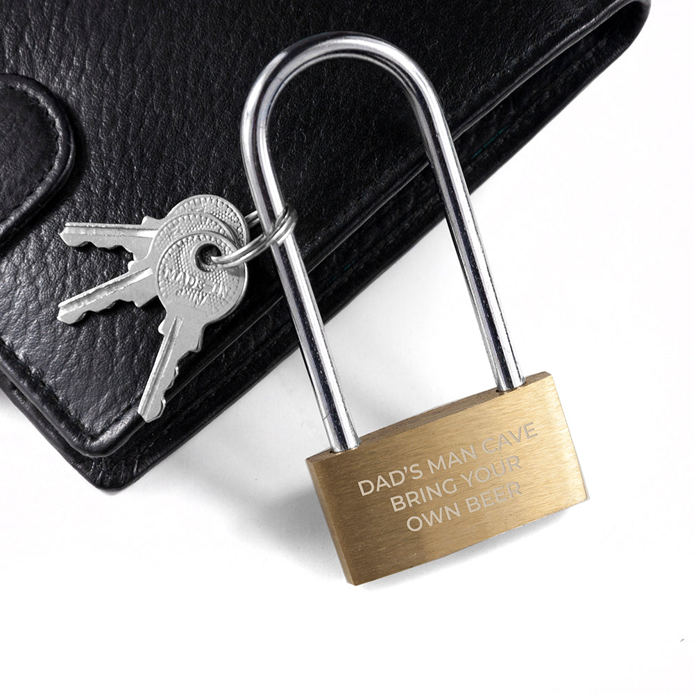 Personalised Long Shackle Padlock
