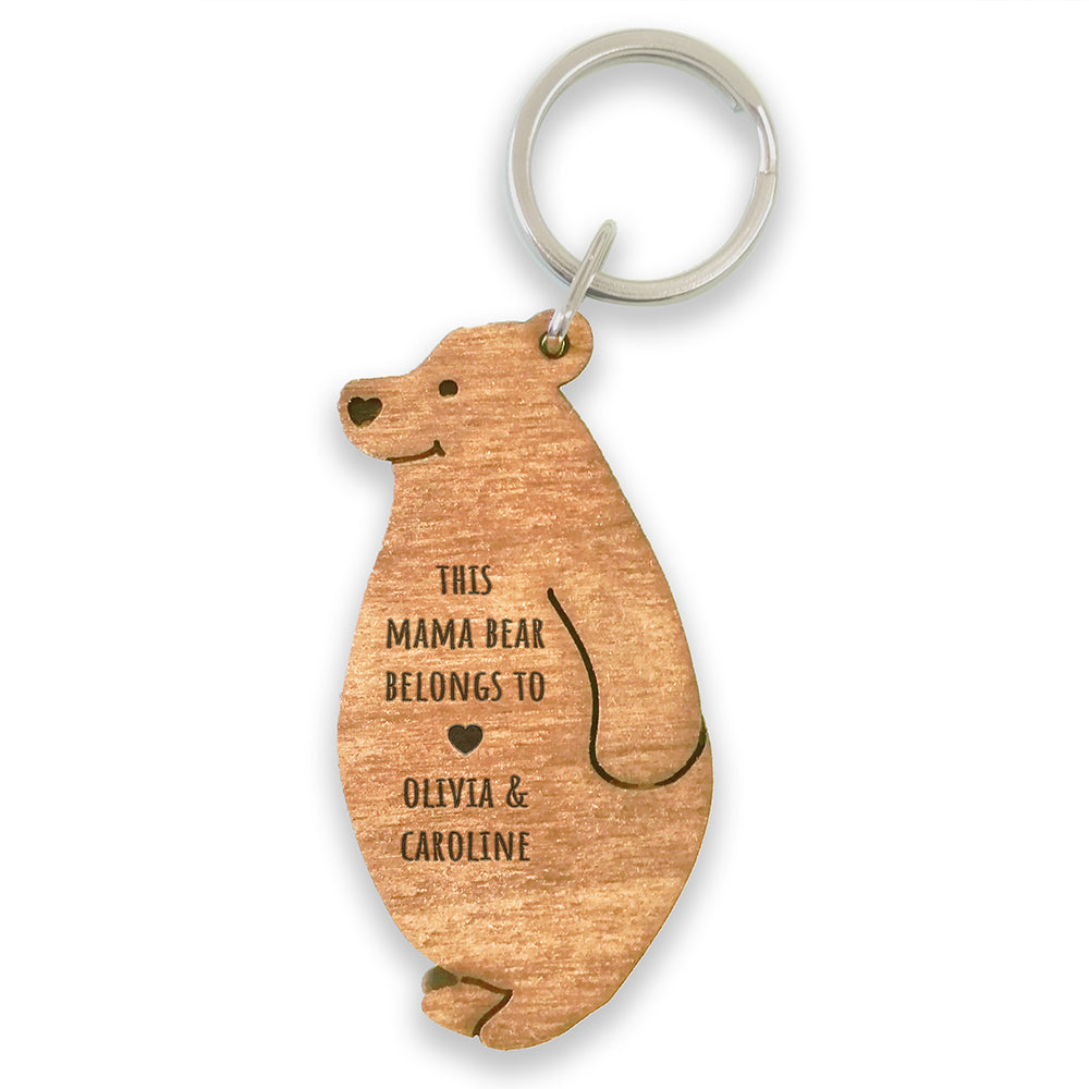 Personalised Mama Bear Keyring