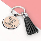 Personalised Quotes By Mum Tassle Keyring