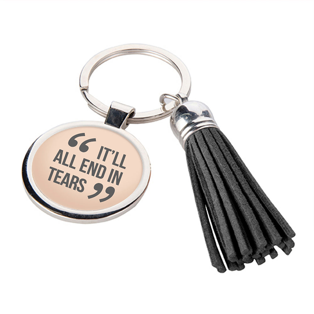 Personalised Quotes By Mum Tassle Keyring