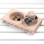 Personalised Oak Wood Watch Stand