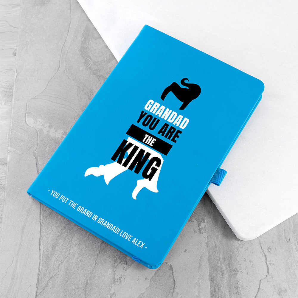 Personalised Grandad The King A5 Notebook