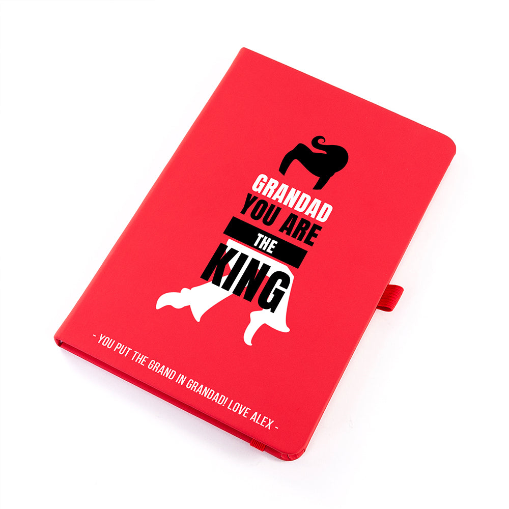 Personalised Grandad The King A5 Notebook