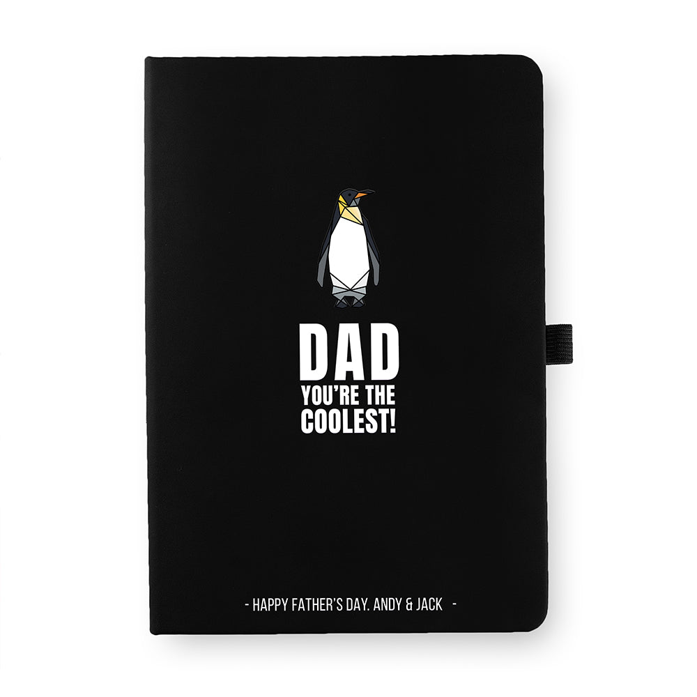 Personalised The Coolest Dad A5 Notebook