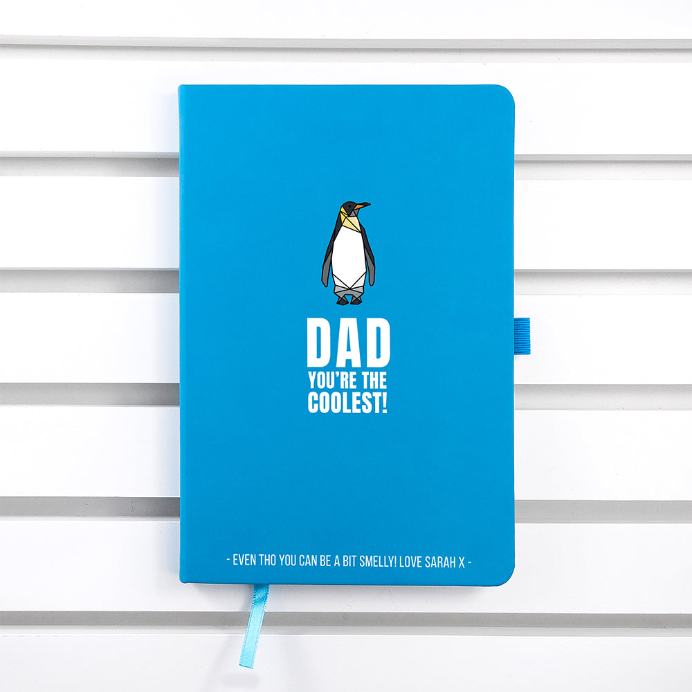 Personalised The Coolest Dad A5 Notebook