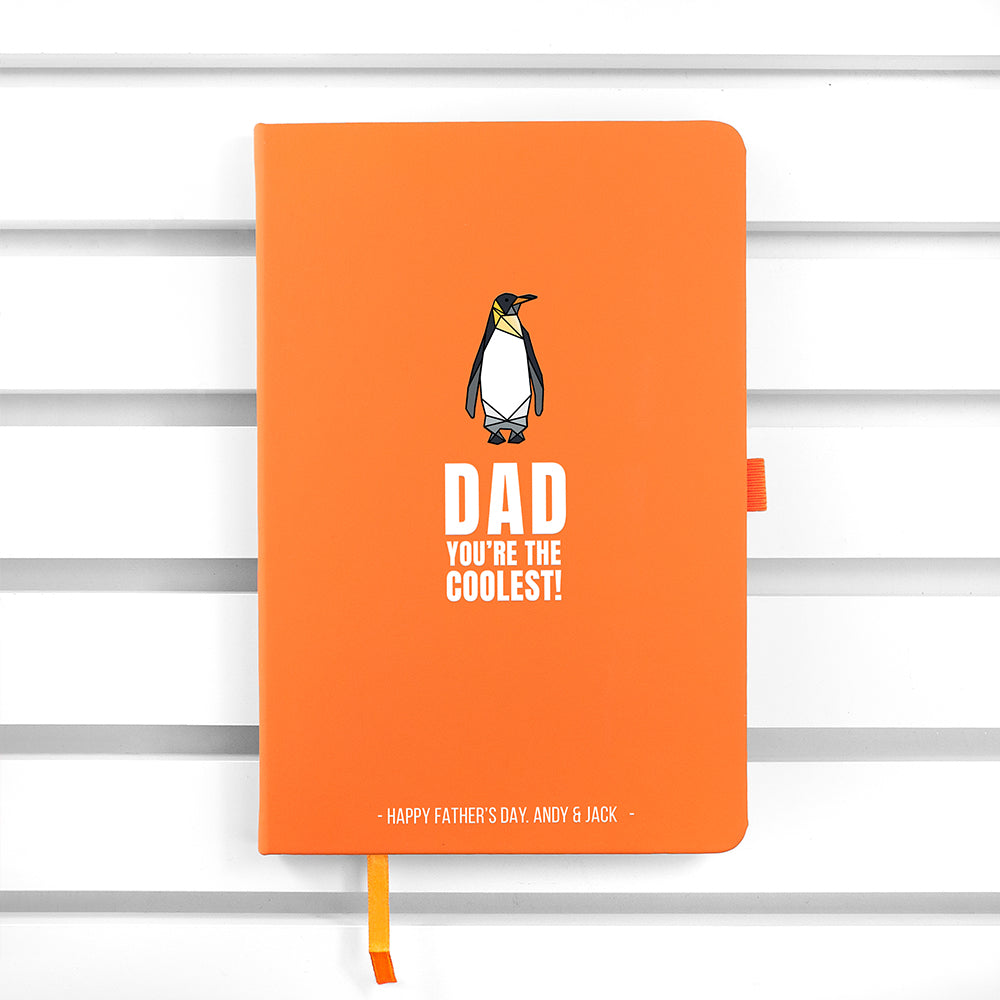 Personalised The Coolest Dad A5 Notebook