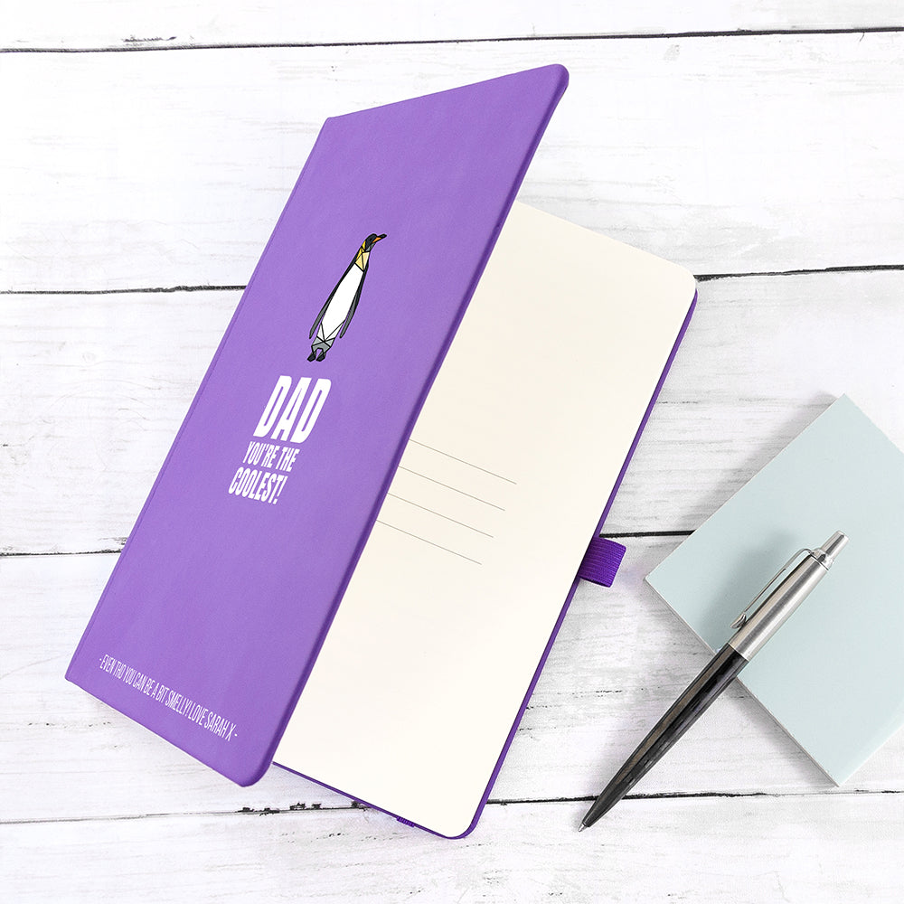 Personalised The Coolest Dad A5 Notebook