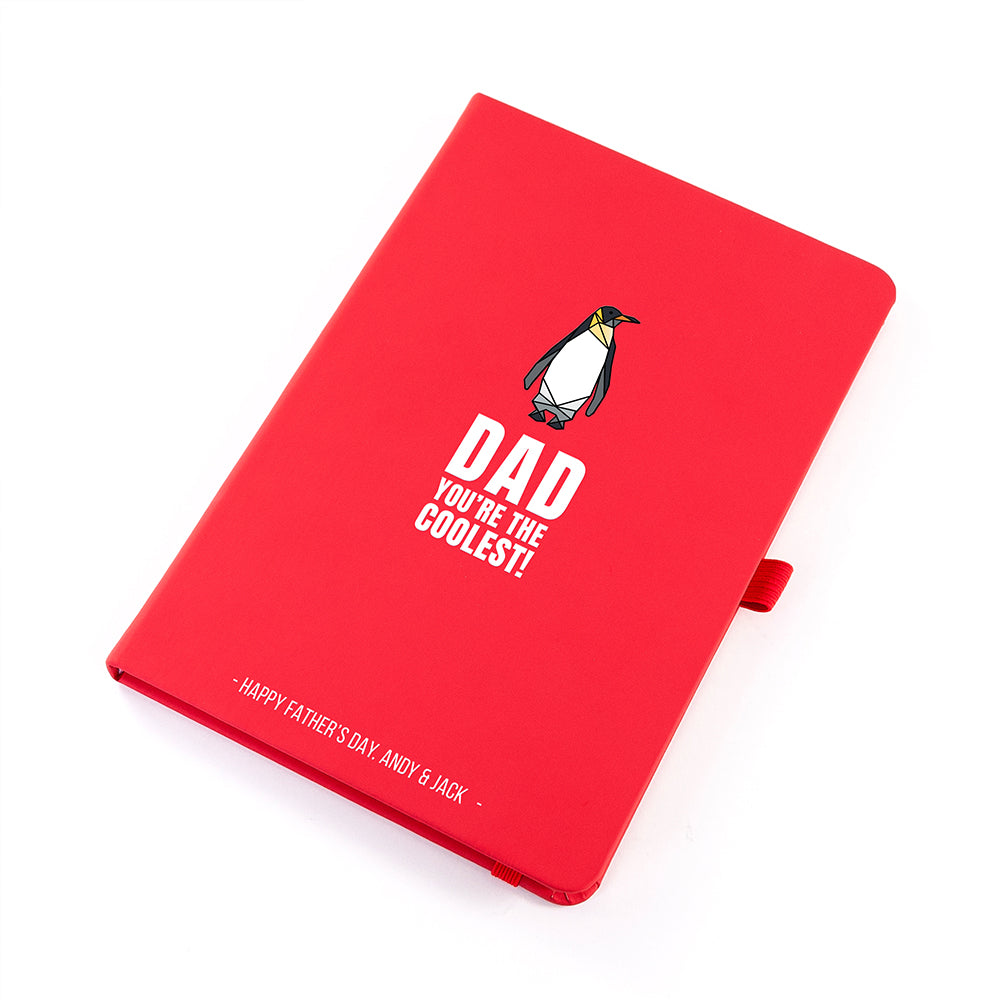 Personalised The Coolest Dad A5 Notebook