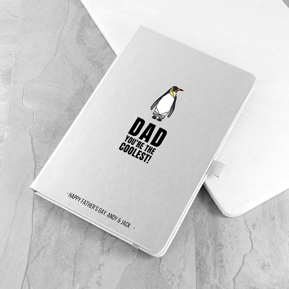 Personalised The Coolest Dad A5 Notebook