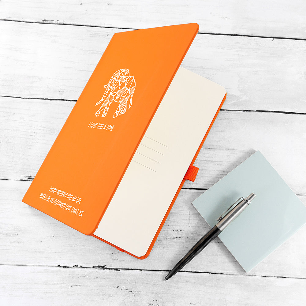 Personalised I Love You A Ton A5 Notebook