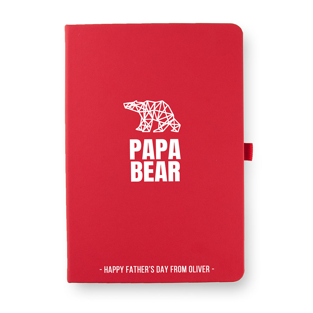 Personalised Bear A5 Notebook