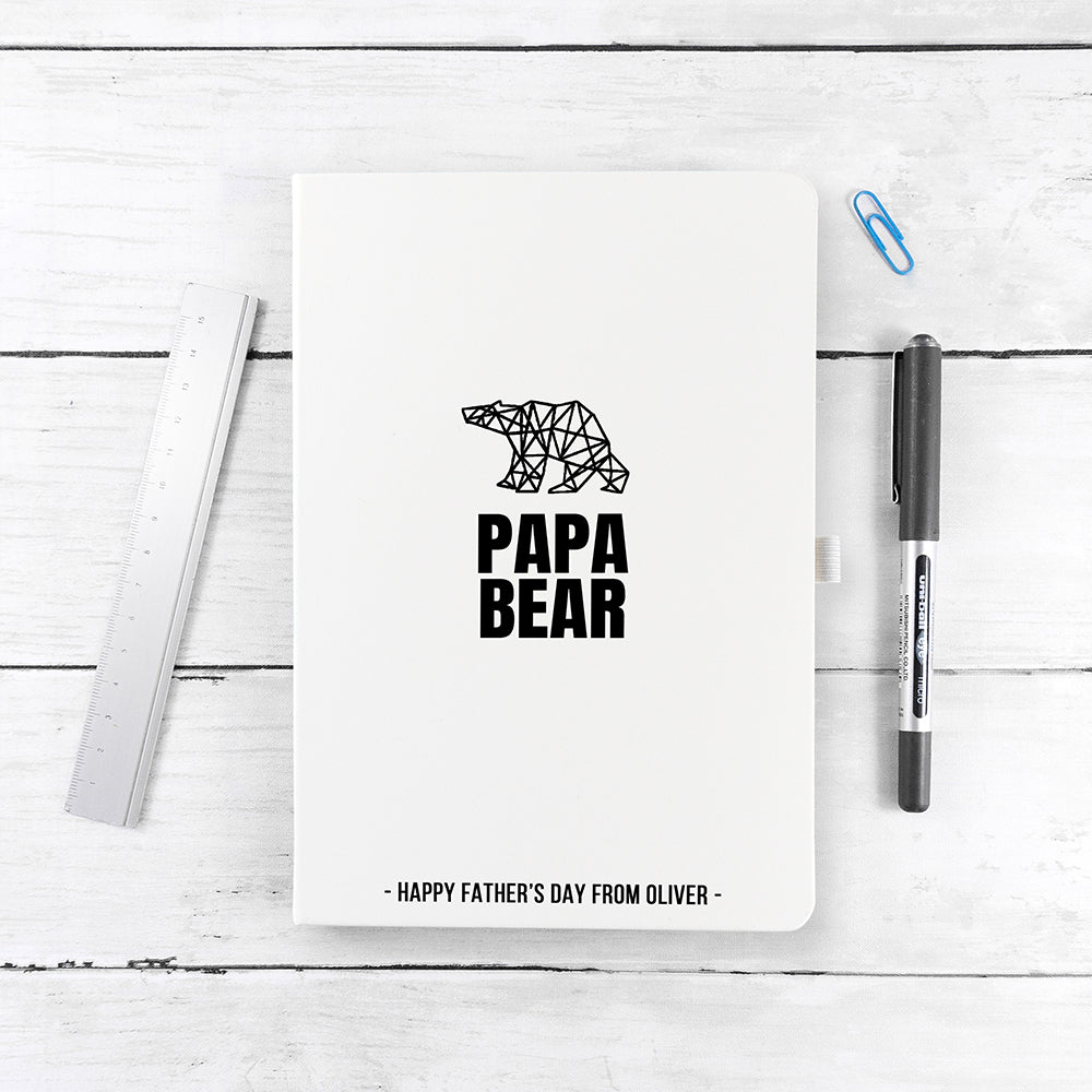 Personalised Bear A5 Notebook