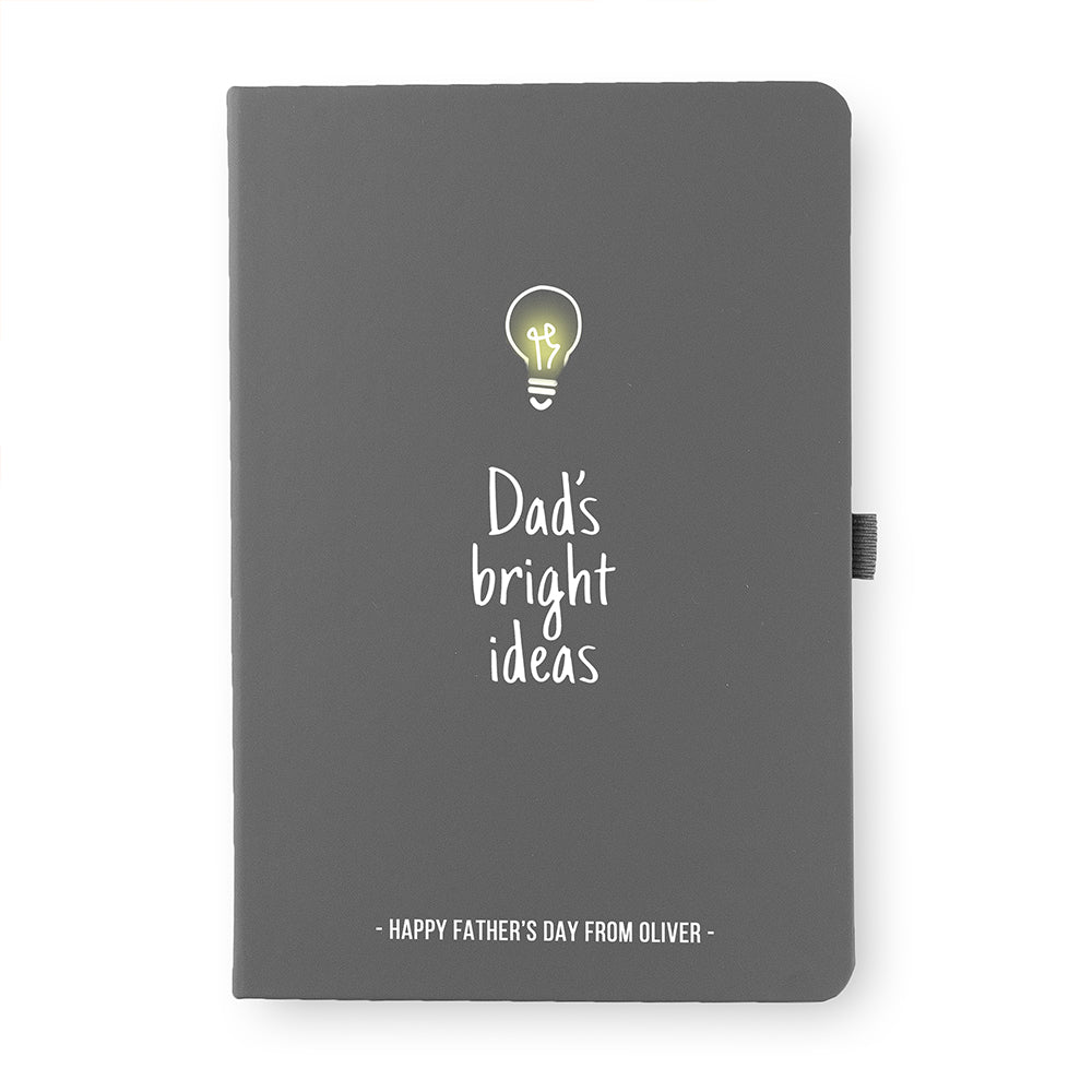 Personalised Dad's Bright Ideas A5 Notebook