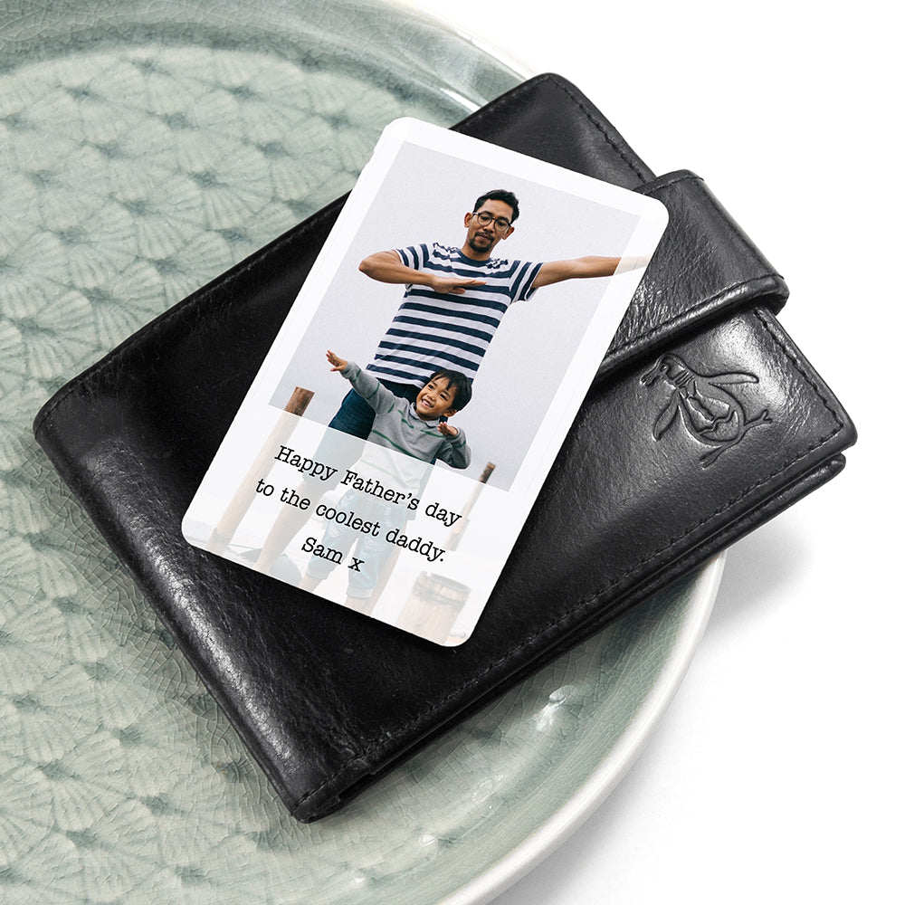 Personalised Dad's Photographic Wallet Keepsake