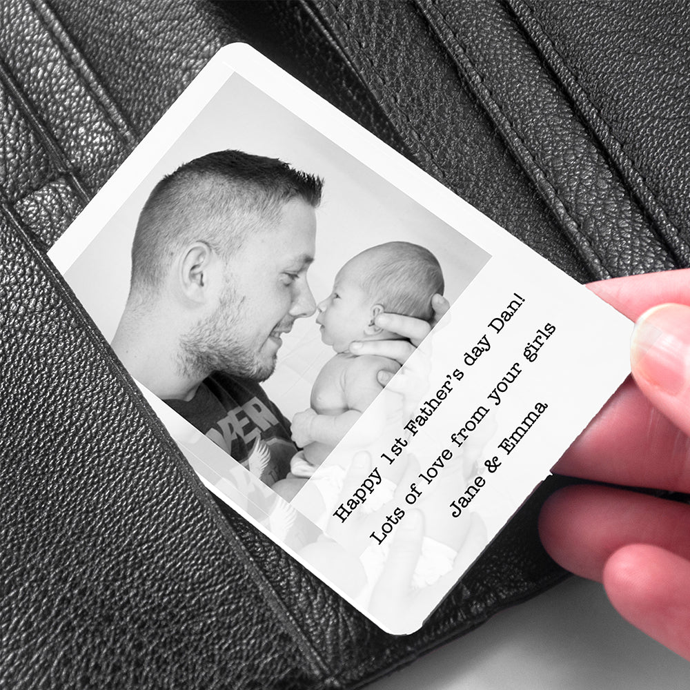 Personalised Dad's Photographic Wallet Keepsake