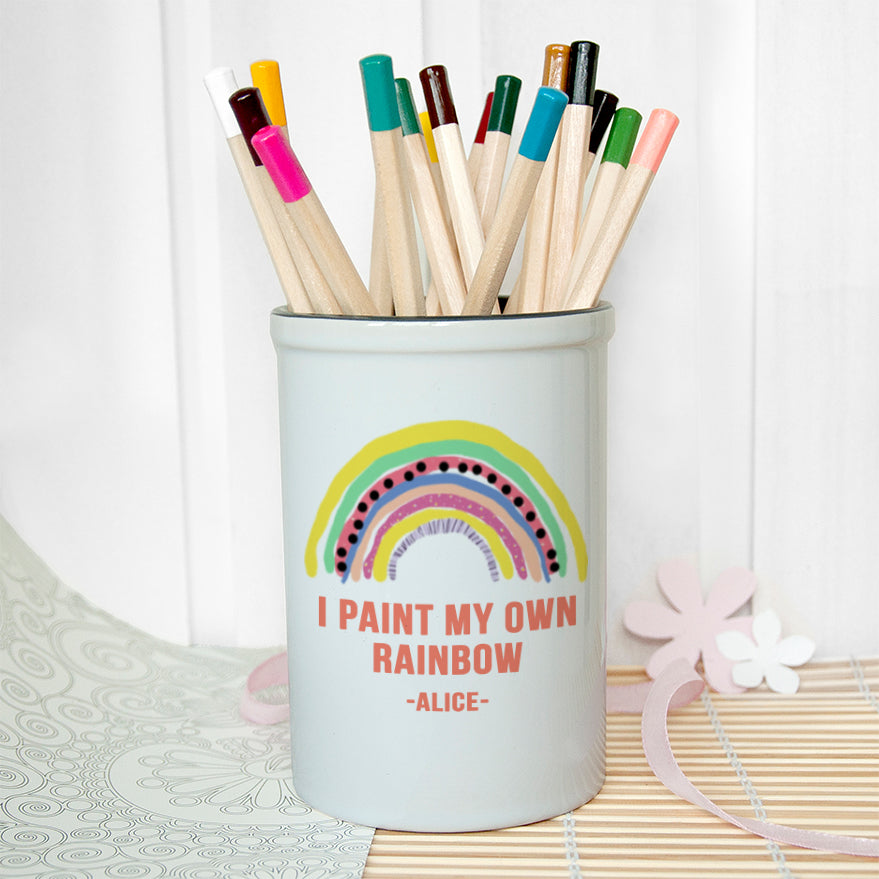 My Own Rainbow Ceramic Holder