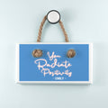 Radiate Positivity White Hanging Sign