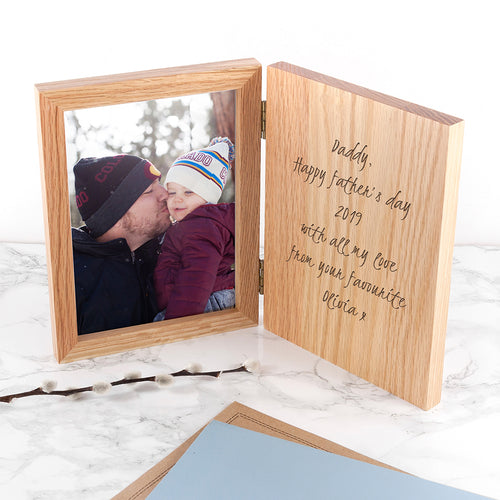 Engraved Book Photo Frame