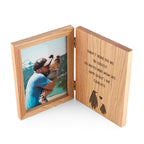 Engraved Father's Day Penguin Book Photo Frame