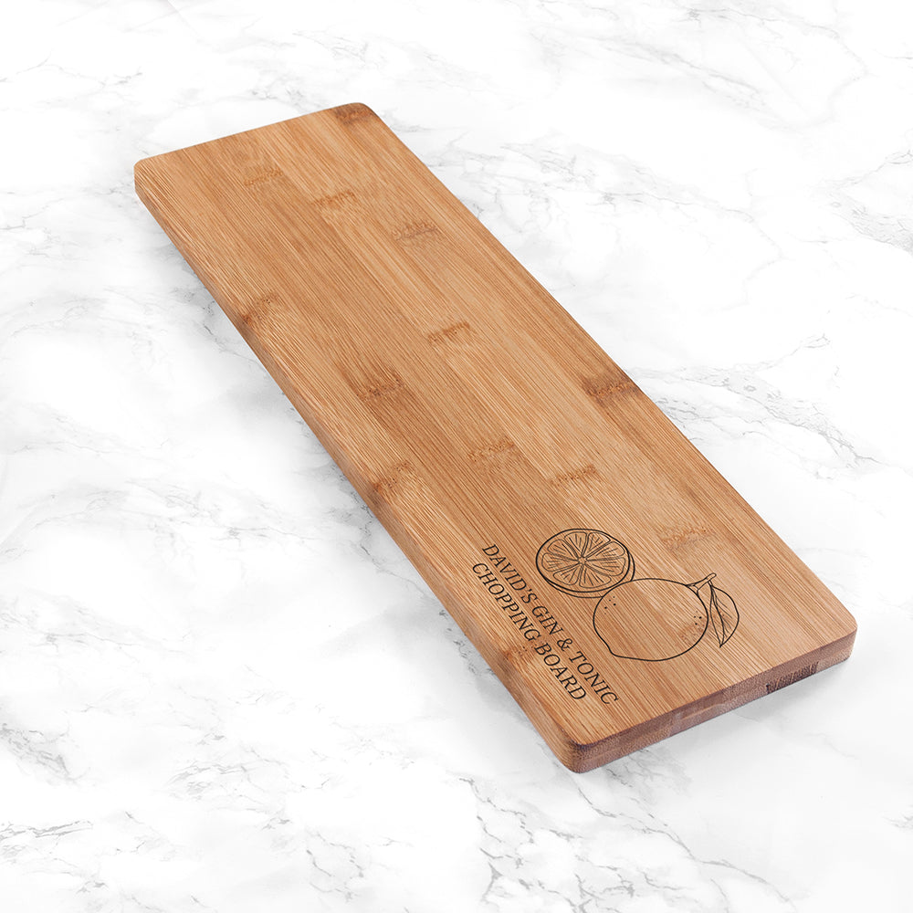 Personalised Gin and Tonic Chopping Board