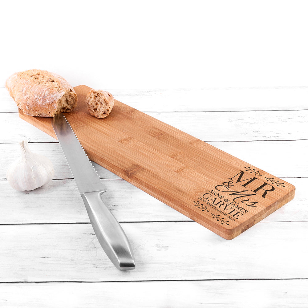 Personalised Mr and Mrs Serving Board