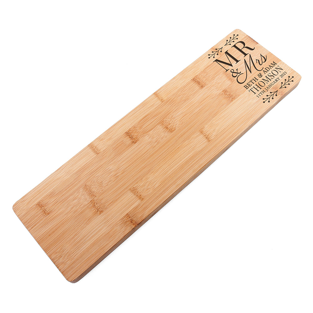 Personalised Mr and Mrs Serving Board