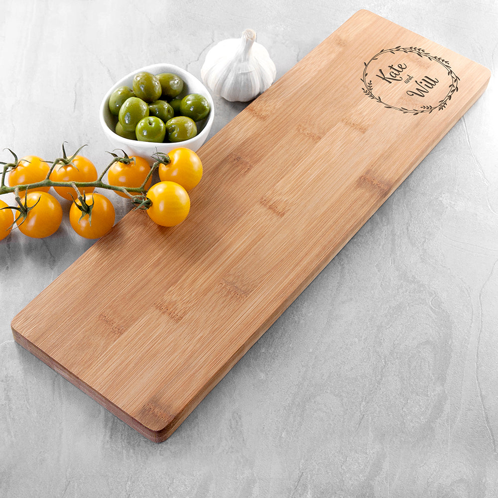 Personalised Couple's Wreath Serving Board