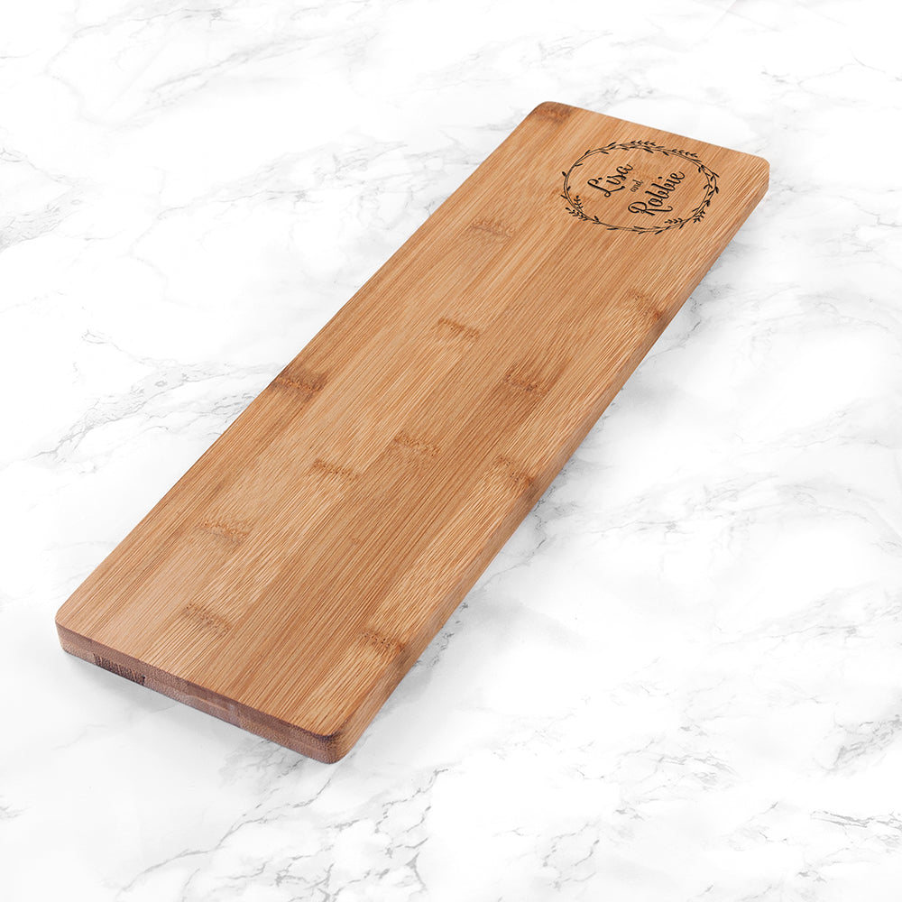 Personalised Couple's Wreath Serving Board