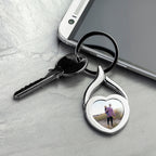Personalised Heart Photo Keyring
