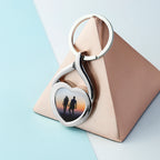 Personalised Heart Photo Keyring