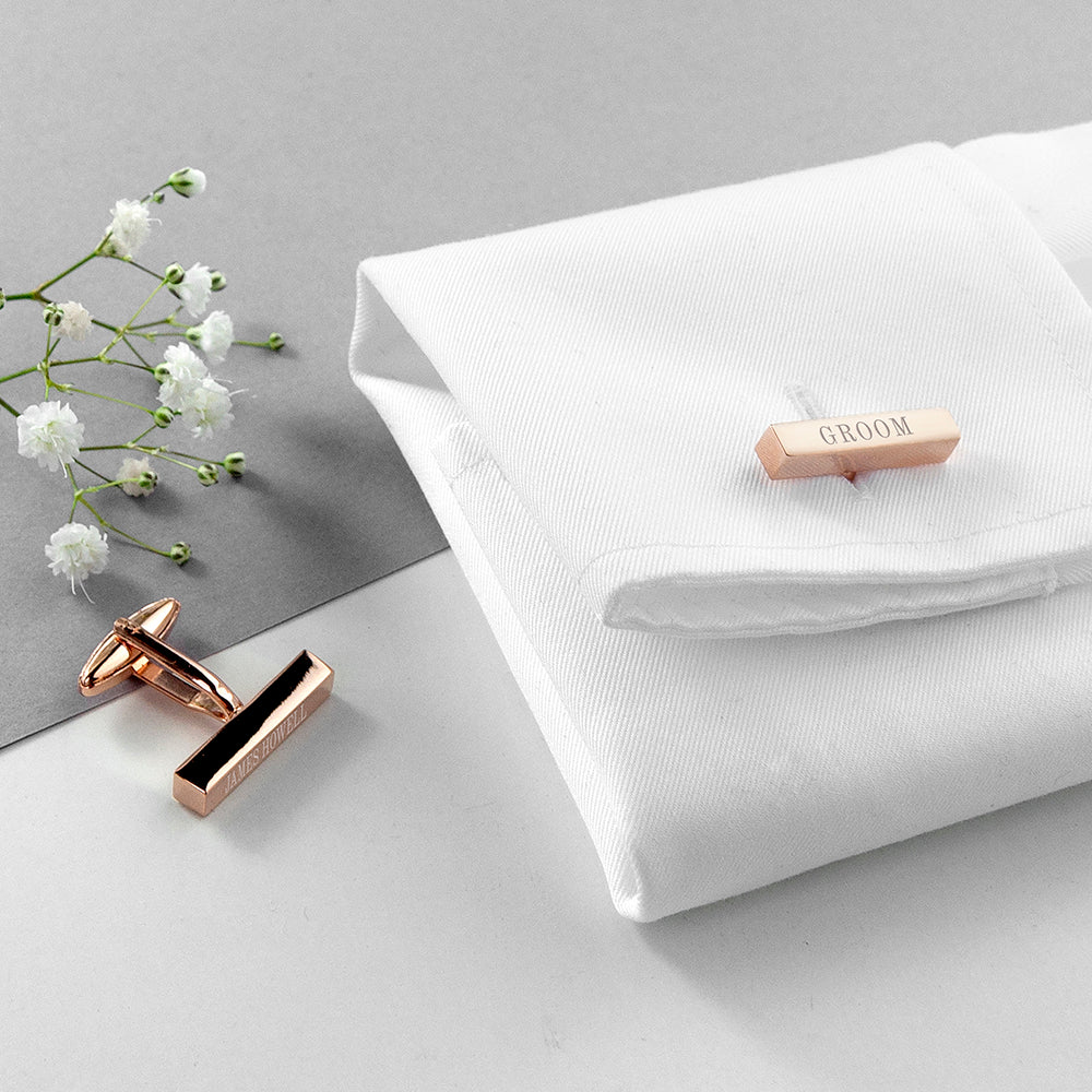 Personalised Bridal Party Cufflink Set