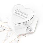 Personalised Bridal Party Heart Jewellery Box