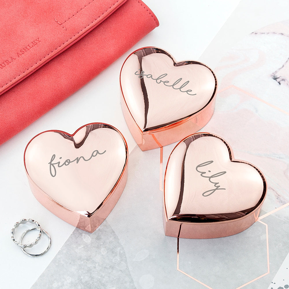 Personalised Heart Trinket Box