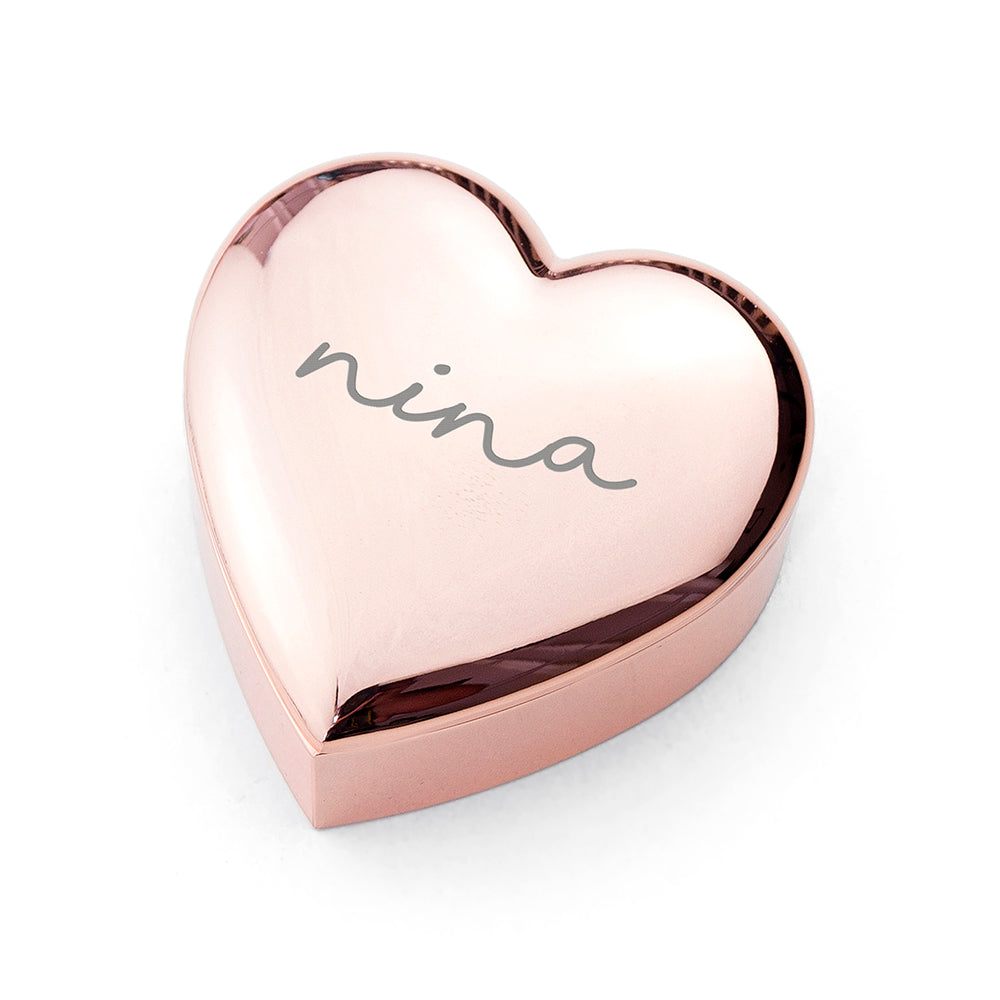 Personalised Heart Trinket Box