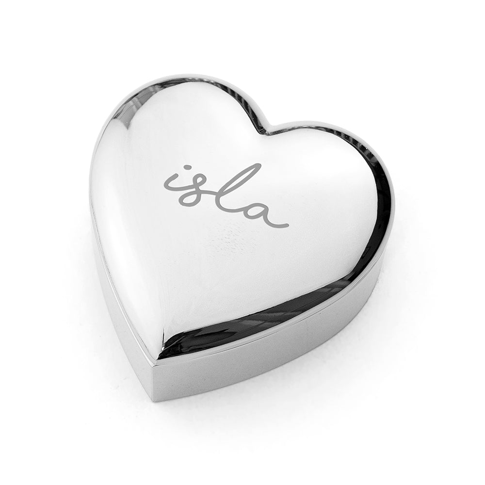 Personalised Heart Trinket Box