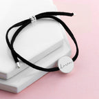 Personalised Always with You Name Black Bracelet